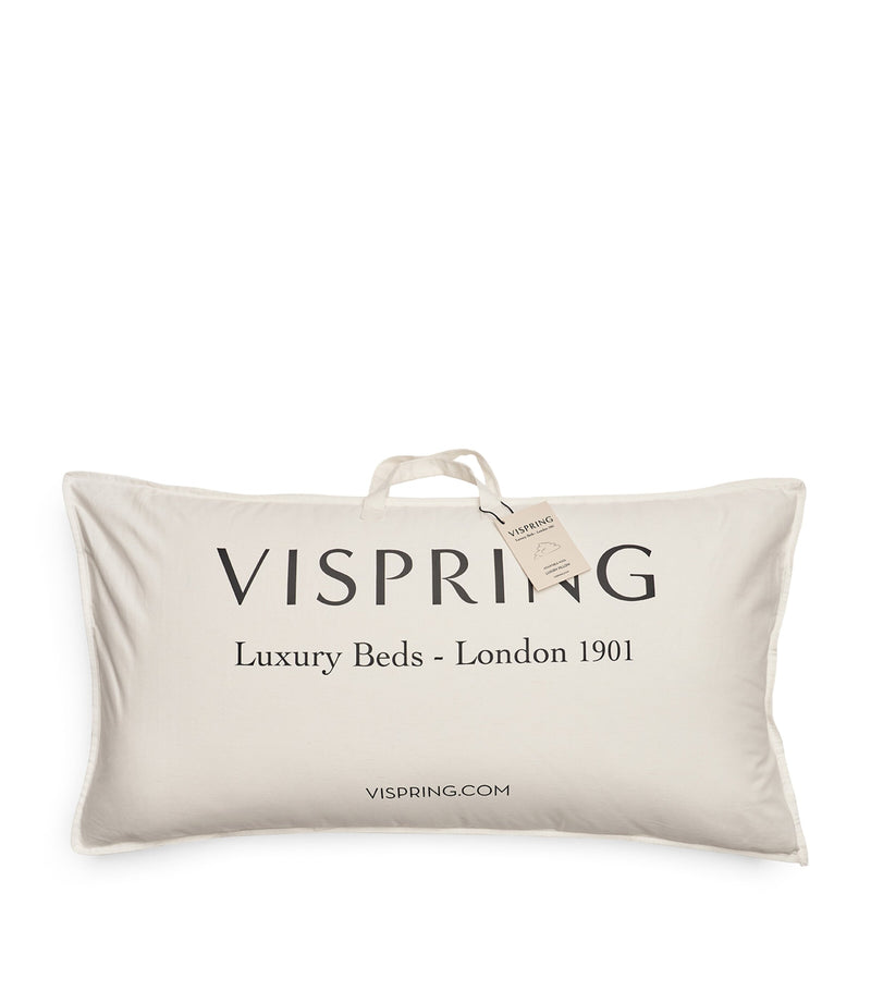 Vispring adjustable wool-filled pillow 90cm x 50cm (British brand)