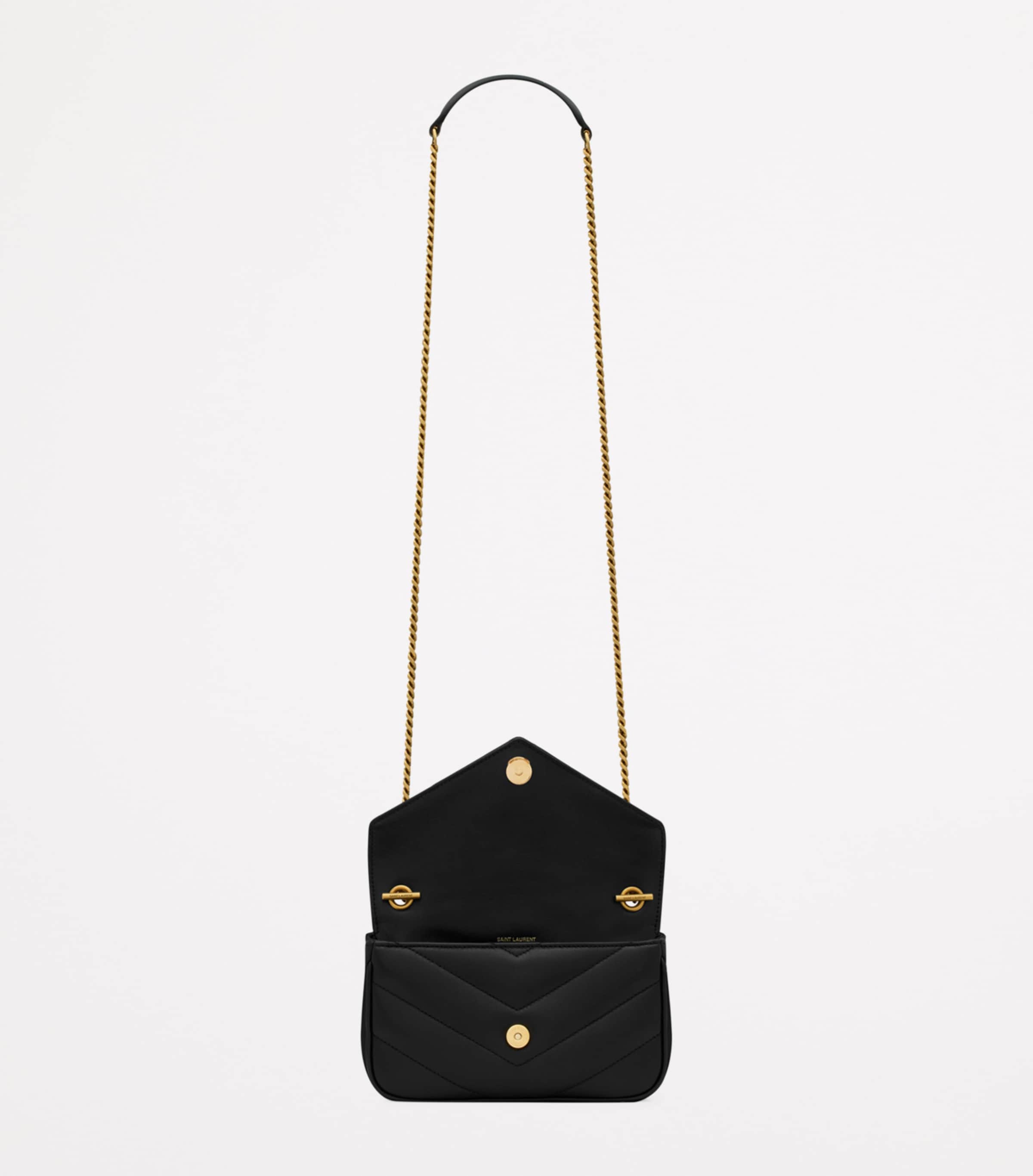 Saint Laurent Mini Loulou shoulder bag matelassé lambskin (British brand)