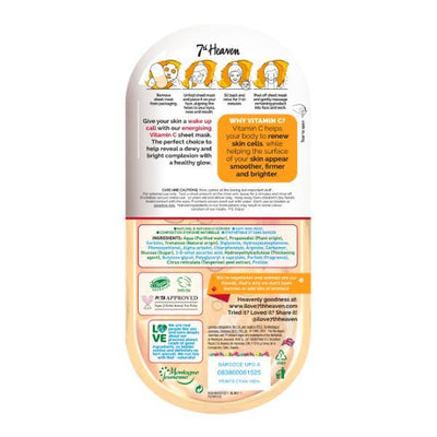Superdrug 7th Heaven Brightening Vitamin C Serum Sheet Mask- Buy online at McGrocer