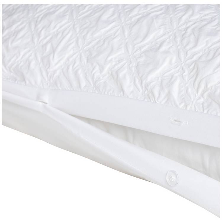 Argos Home embossed white bedding set single - British product