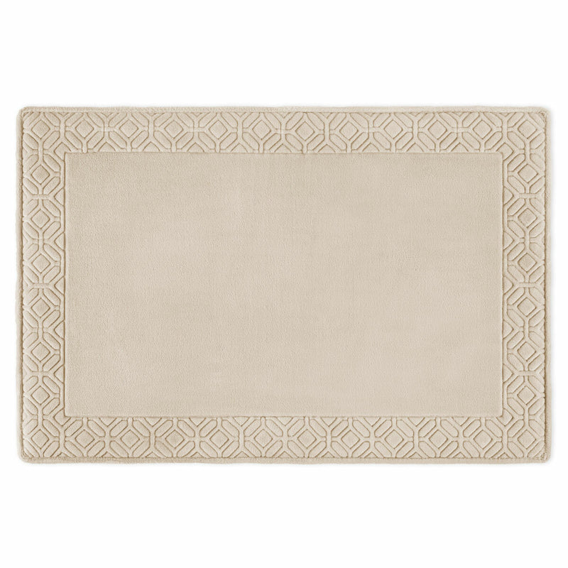 Paramount memory foam plush bath mat in taupe 61 x 91 cm - British product