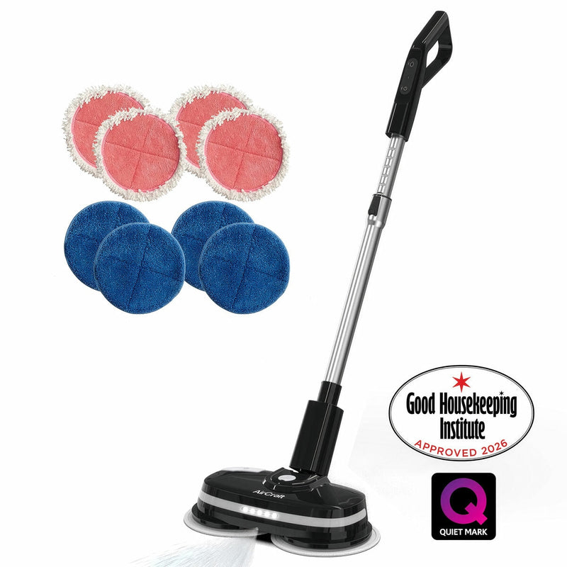 AirCraft PowerGlide cordless floor cleaner and polisher black, imported from the UK