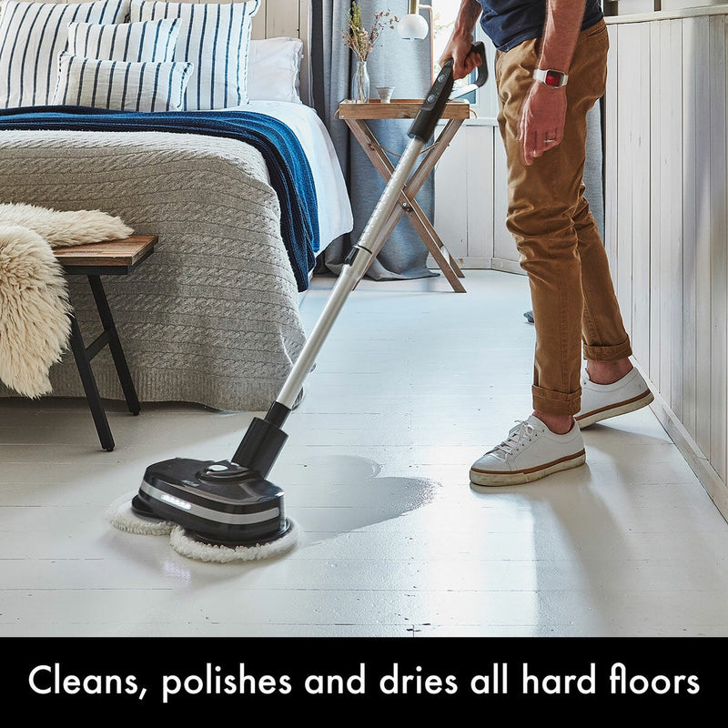 AirCraft PowerGlide cordless floor cleaner and polisher black, imported from the UK