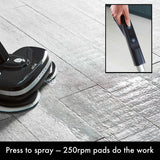 AirCraft PowerGlide cordless floor cleaner and polisher black, imported from the UK