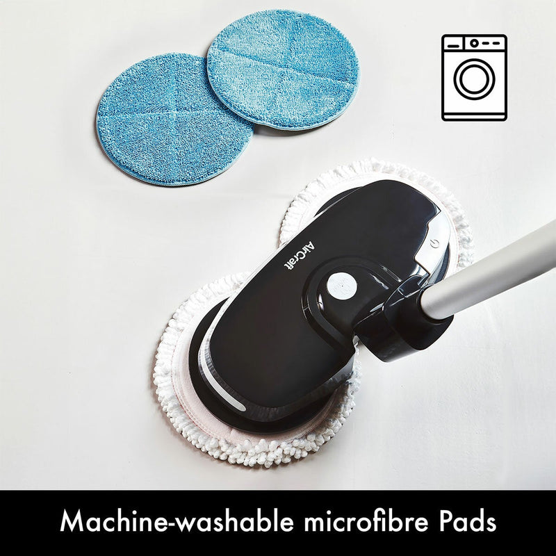 AirCraft PowerGlide cordless floor cleaner and polisher black, imported from the UK