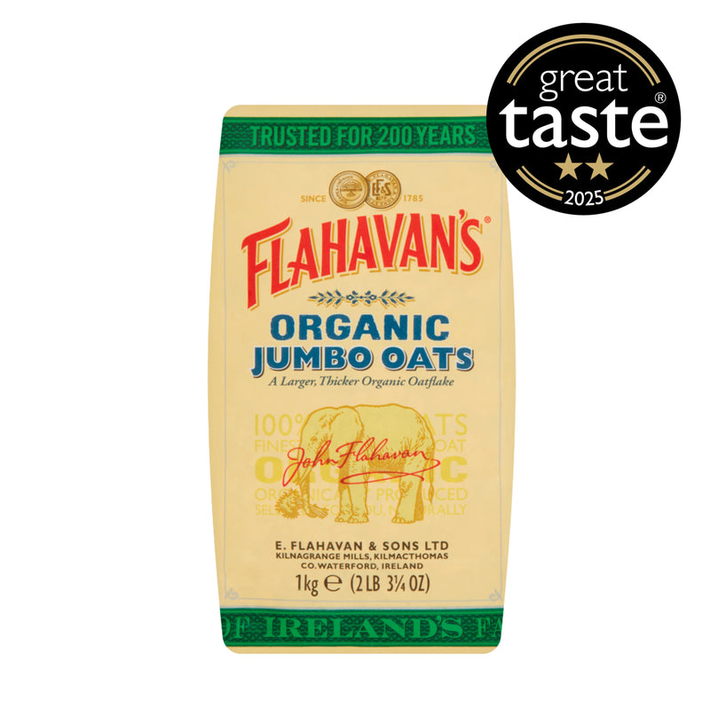 Flahavan's organic jumbo porridge oats 1kg, UK version
