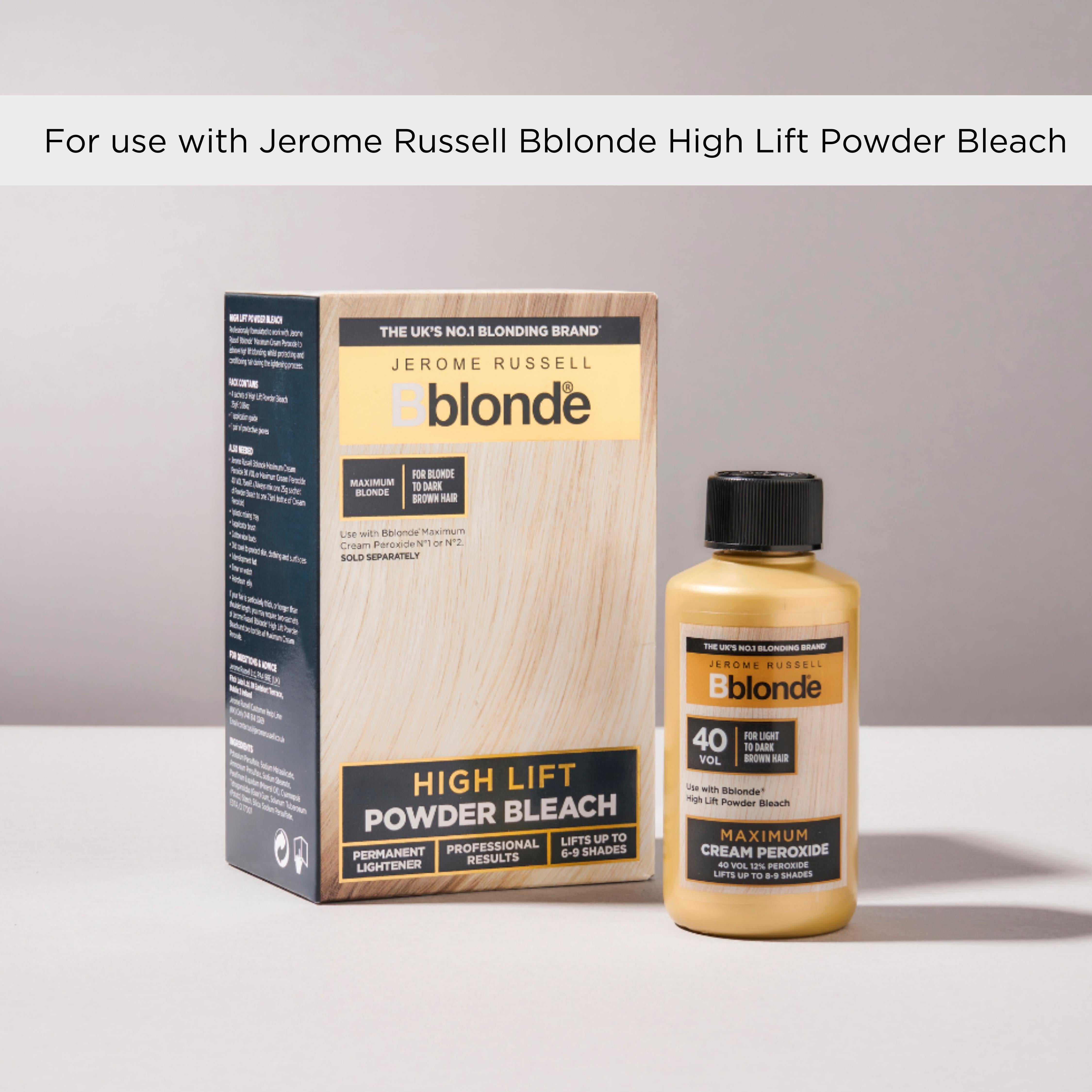 Jerome Russell Bblonde Maximum Cream Peroxide 40 Vol - British product