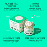 PÄRLA probiotic mouthwash tablets x45, imported from the UK