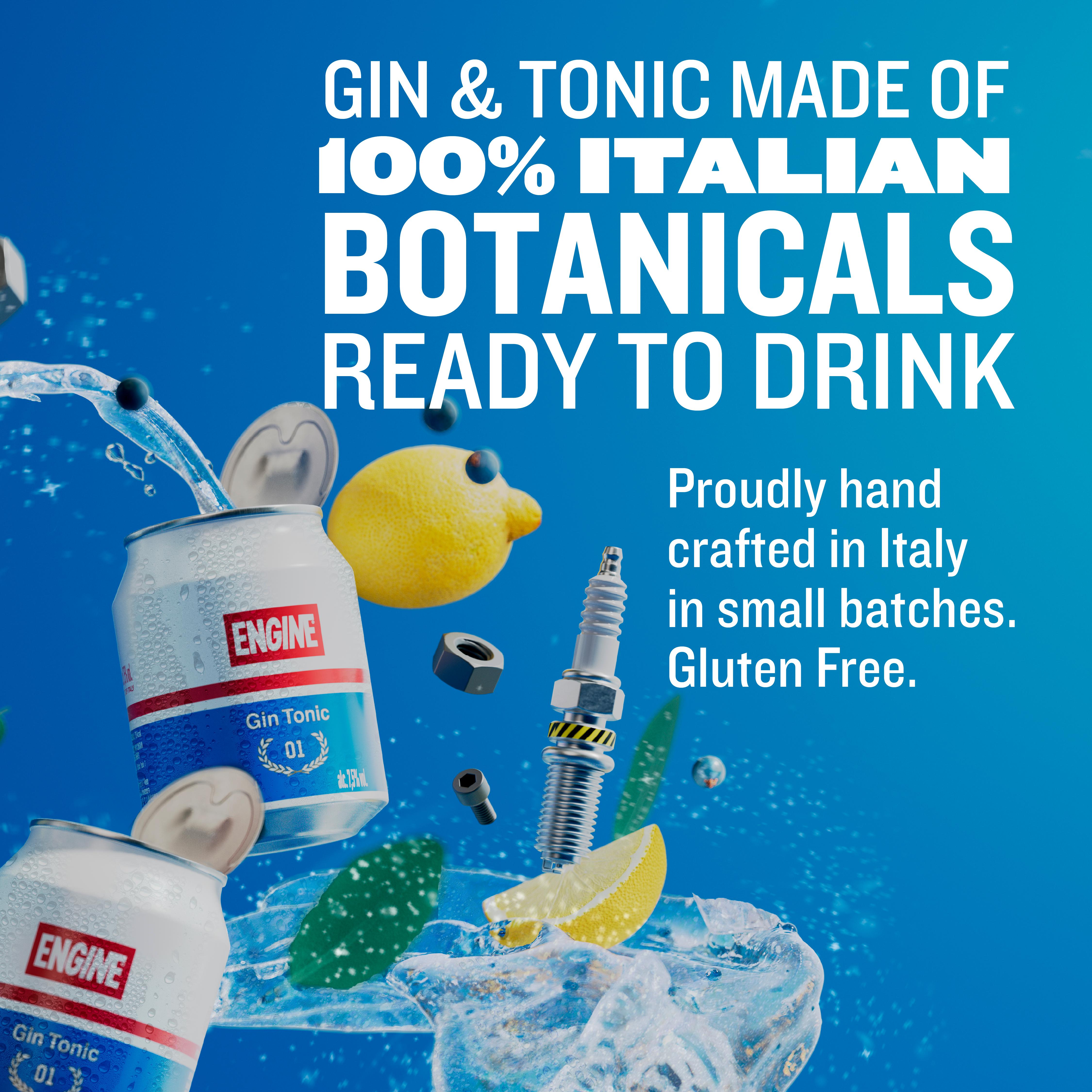Engine Italian Gin Tonic 237ml canned - British product
