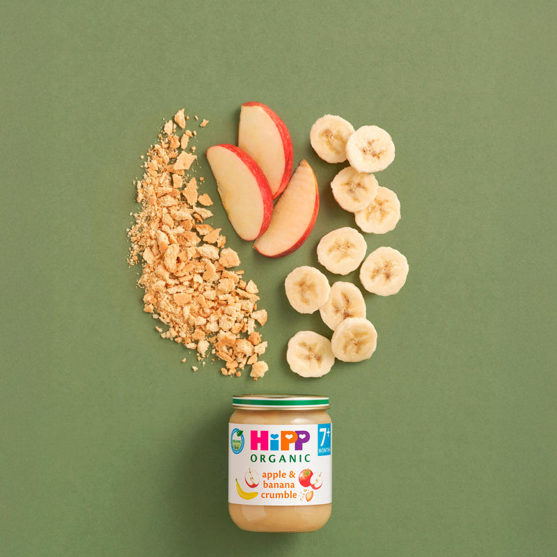 HiPP Organic Apple & Banana Crumble baby food 160g, UK version