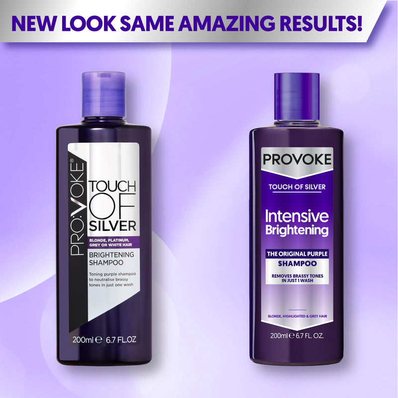 Provoke Touch of Silver intensive brightening purple shampoo 200ml - British product