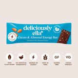 Deliciously Ella Cacao & Almond energy bar 50g (British brand)