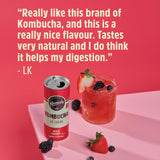 Remedy wild berry kombucha 4x330ml, imported from the UK