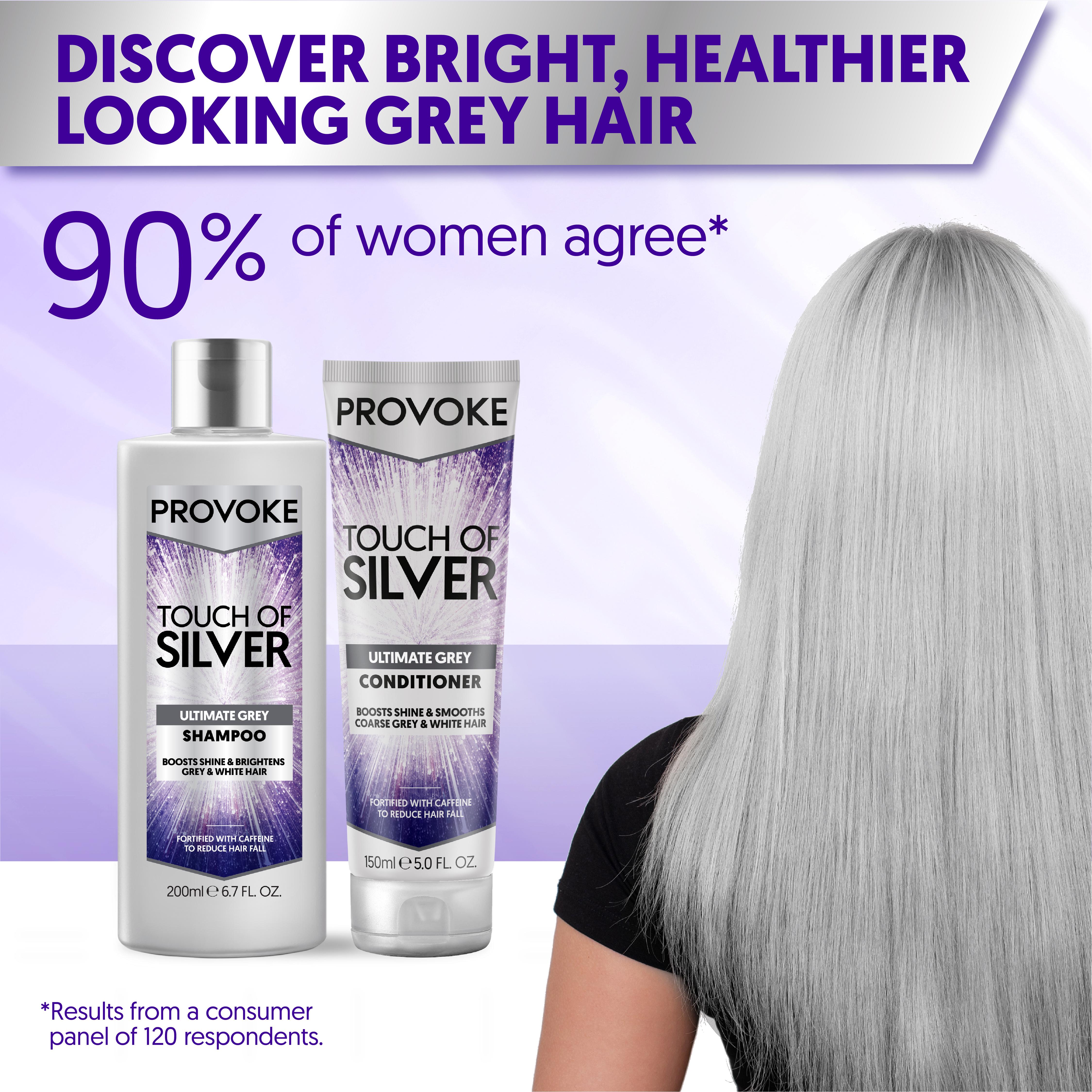 Provoke Touch of Silver Shampoo 200ml, imported from the UK