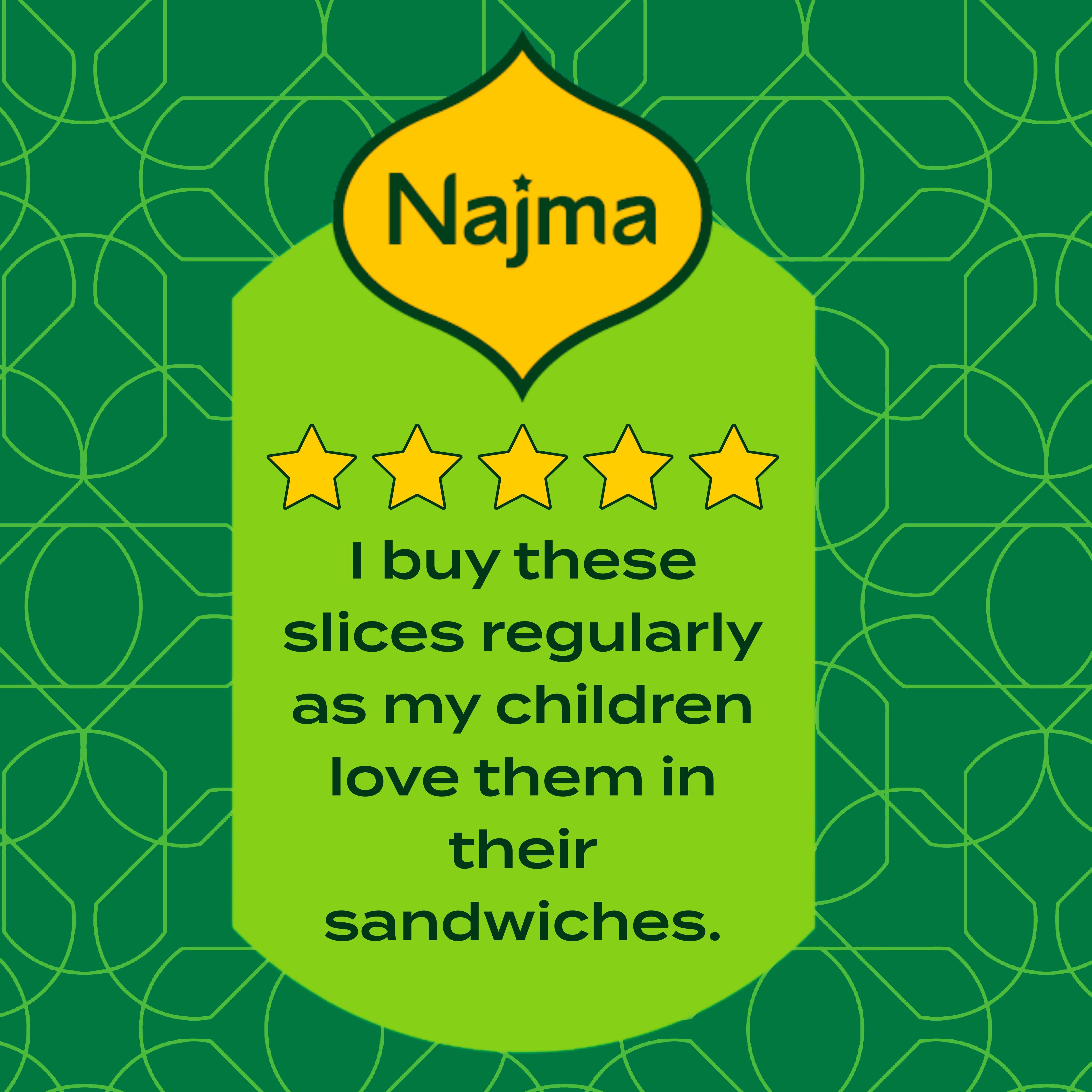 Najma turkey sausage slices 90g (British brand)