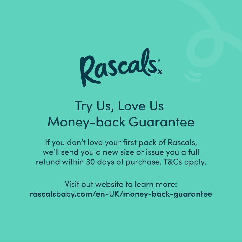 Rascals Premium Nappies Size 5, imported from the UK