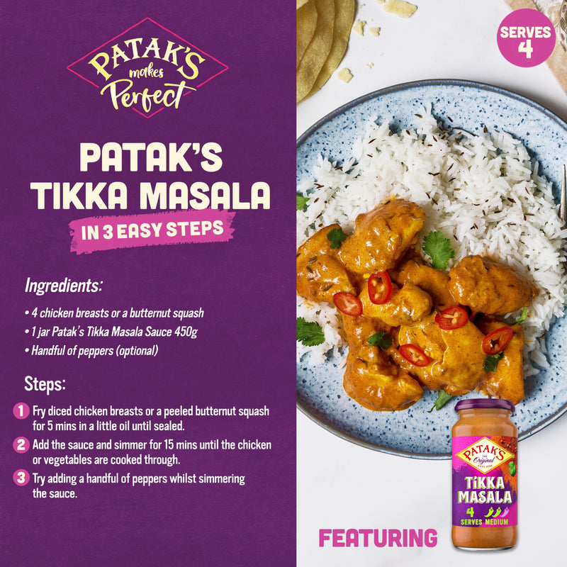 Patak's Tikka Masala Curry Sauce 450g - British product