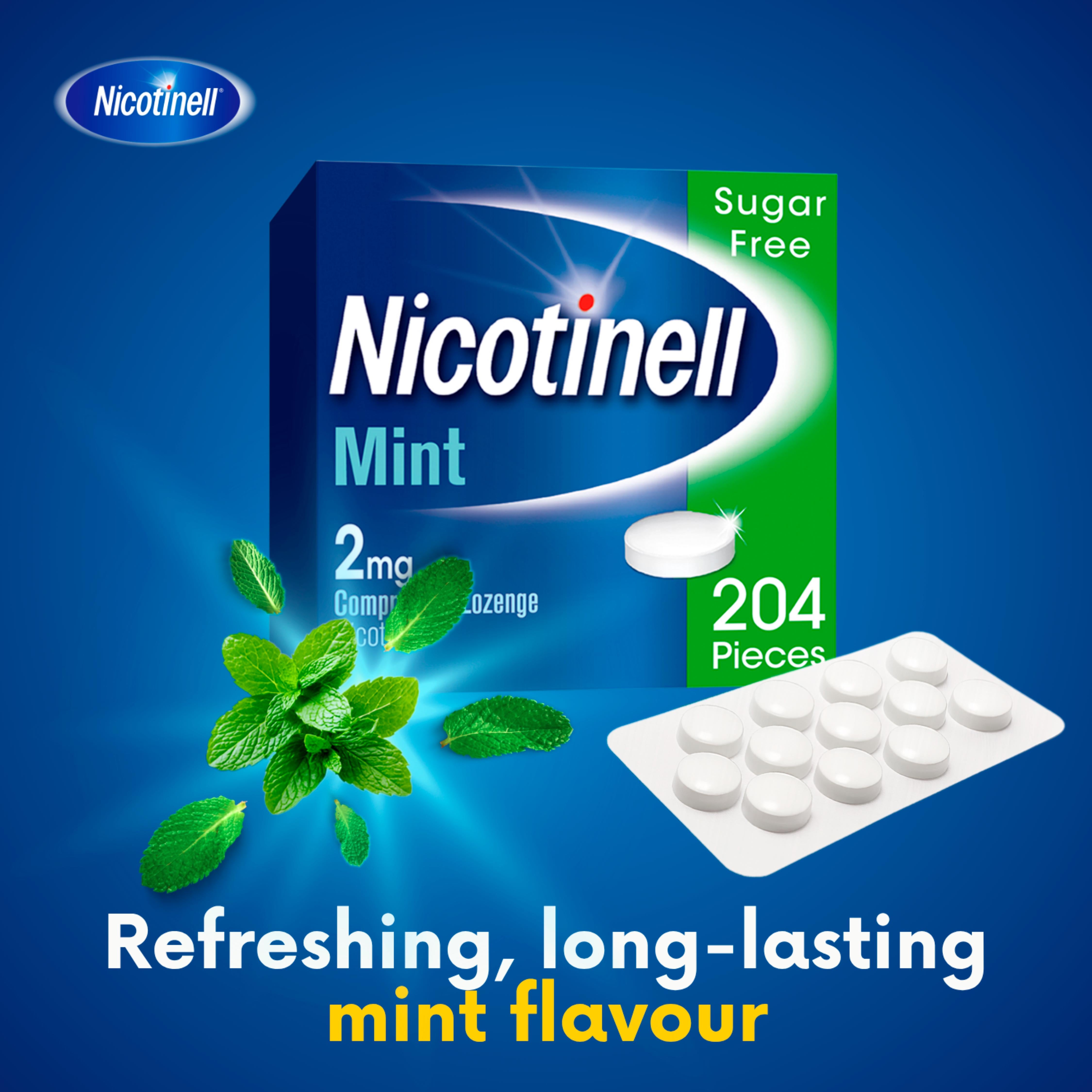 Nicotinell mint lozenges 2mg stop smoking aid, UK version