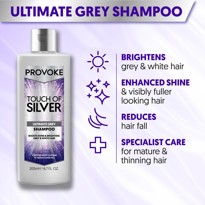 Provoke Touch of Silver Shampoo 200ml, imported from the UK