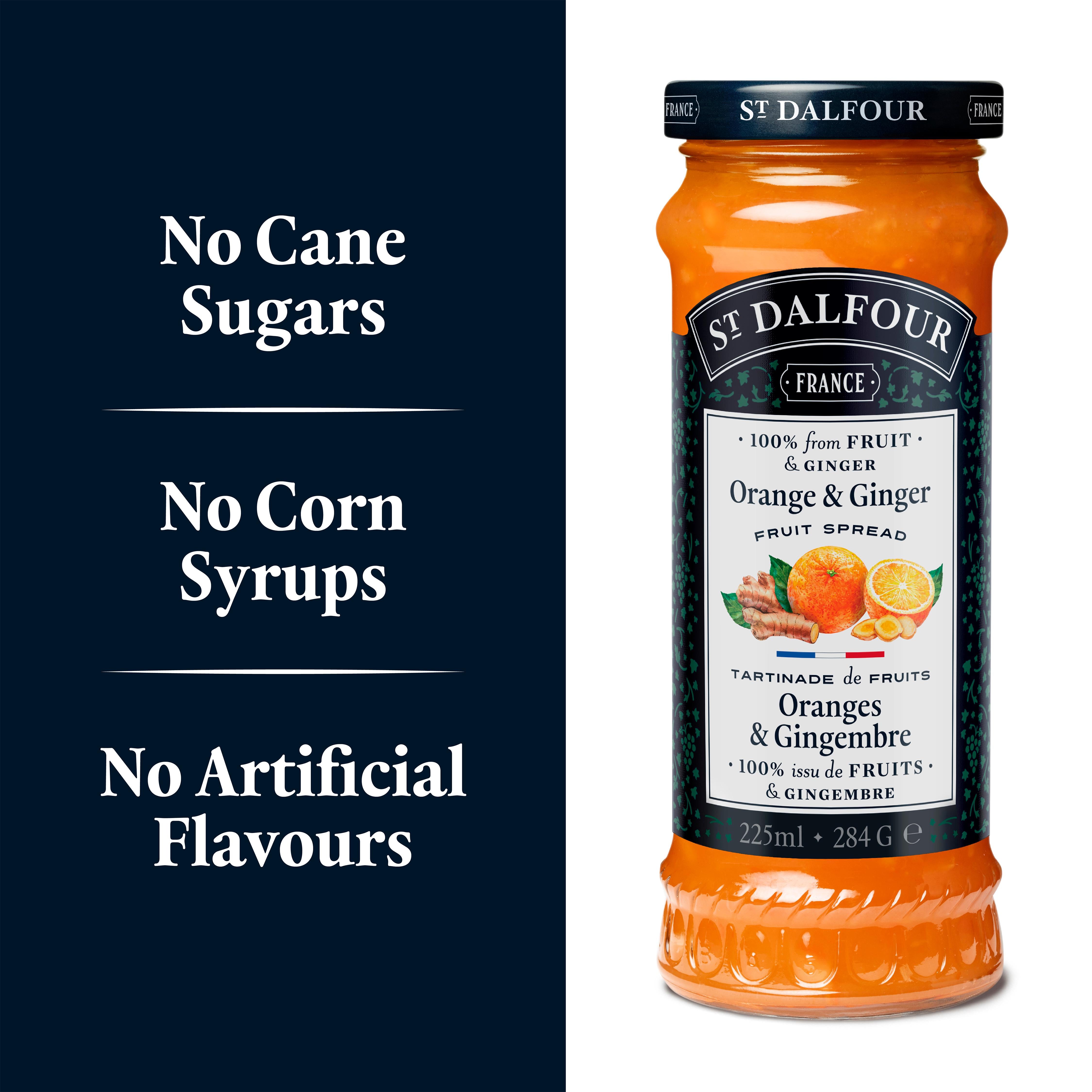 St Dalfour orange ginger jam 284g, imported from the UK