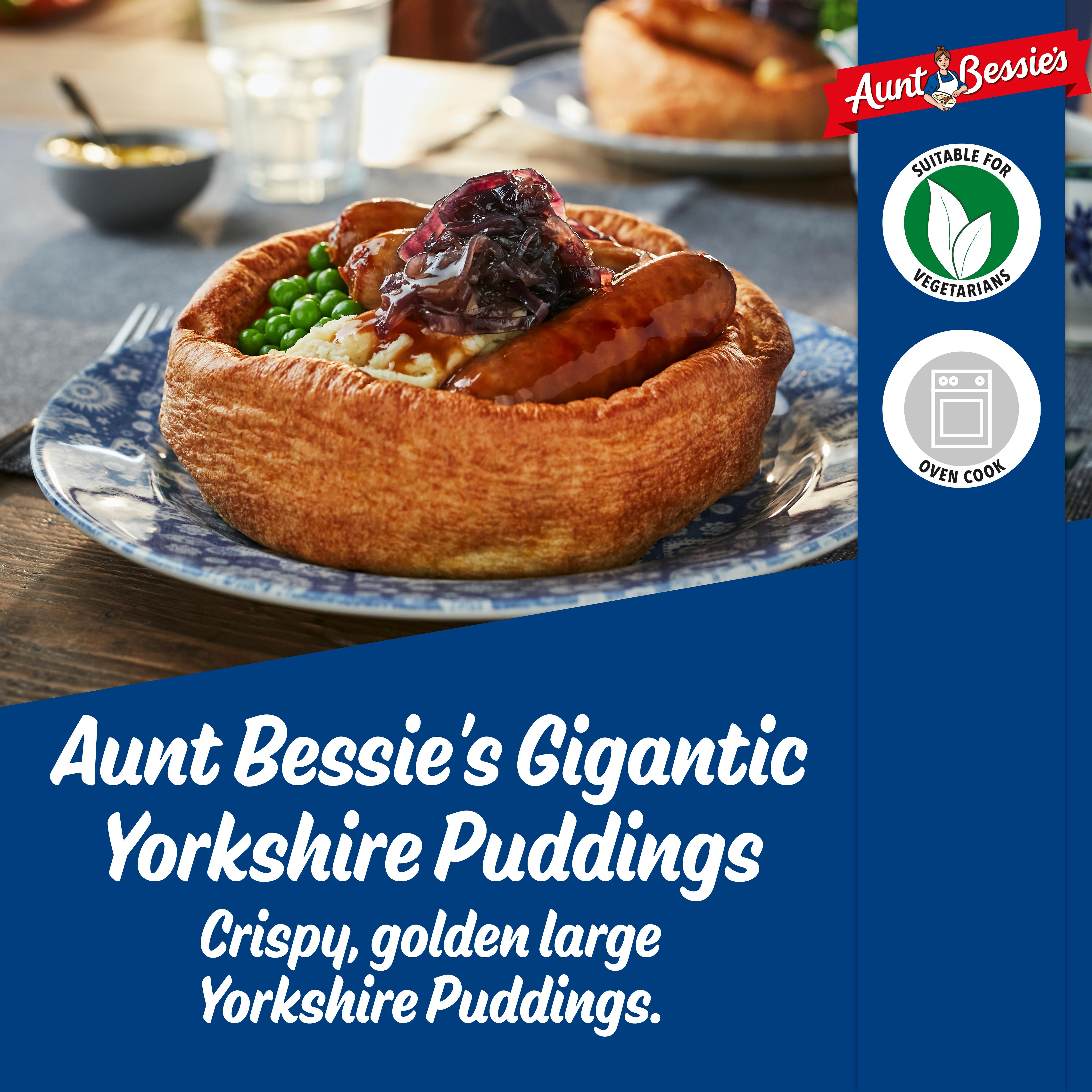 Aunt Bessie's giant Yorkshire pudding 125g, imported from the UK