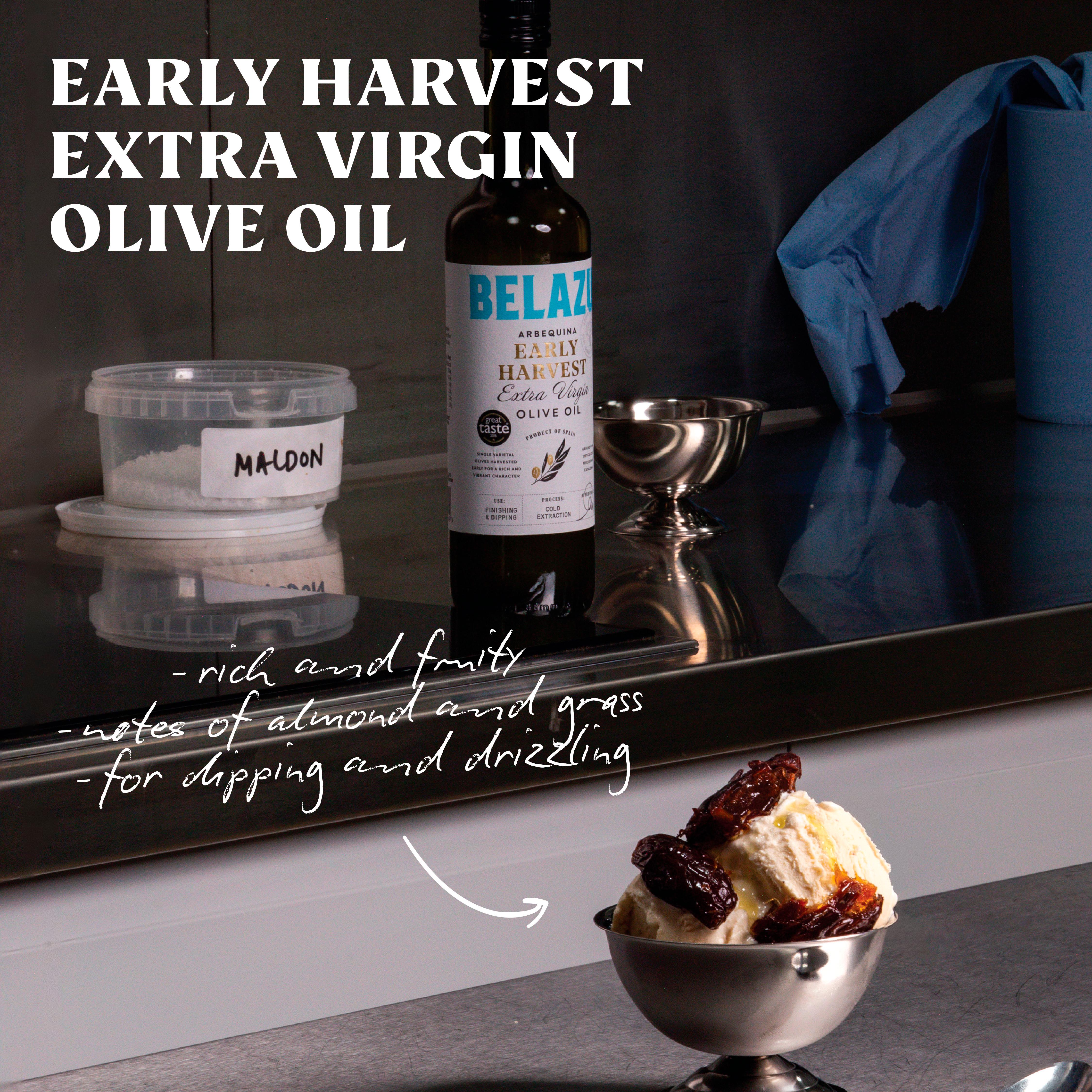 Belazu Early Harvest Arbequina Extra Virgin Olive Oil 500ml - British product
