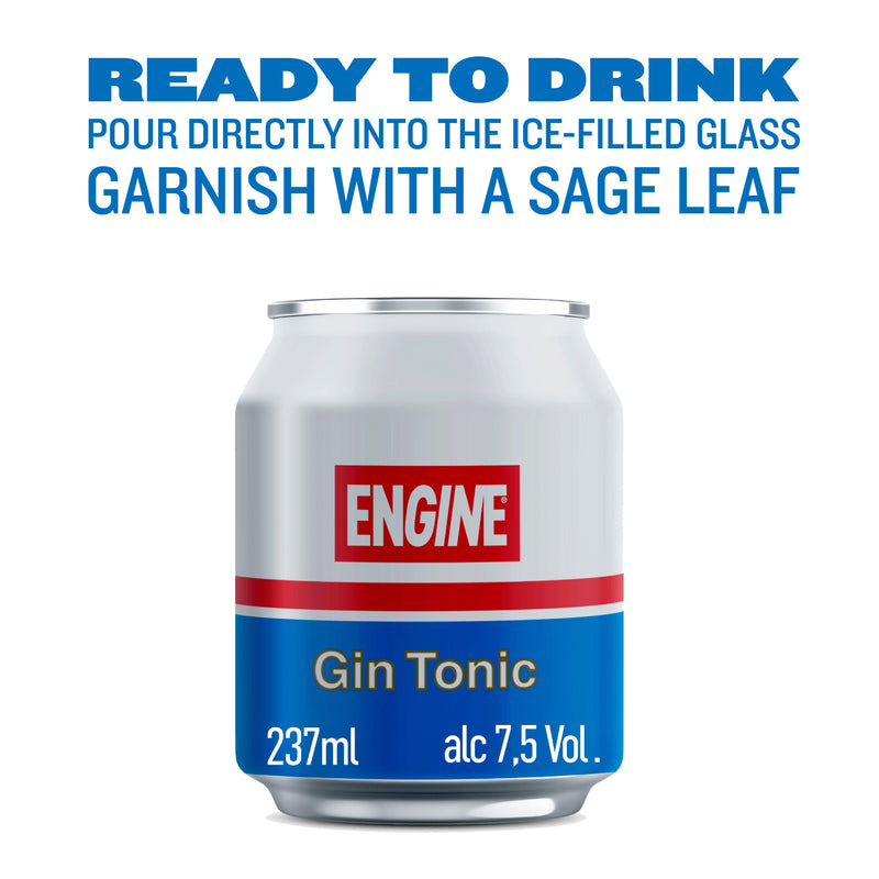Engine Italian Gin Tonic 237ml canned - British product