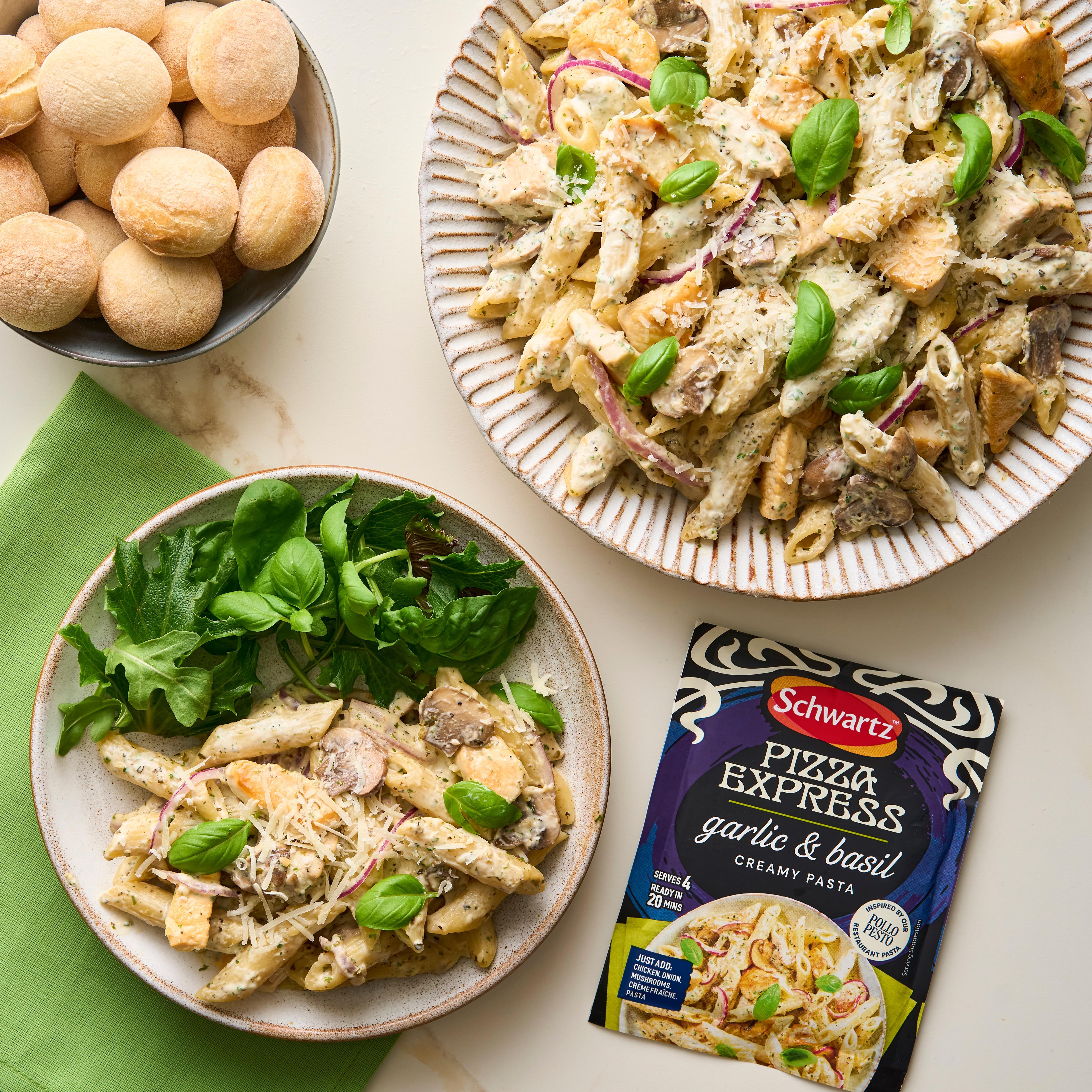 Schwartz Pizza Express Garlic & Basil Creamy Pasta Mix 35g (British brand)