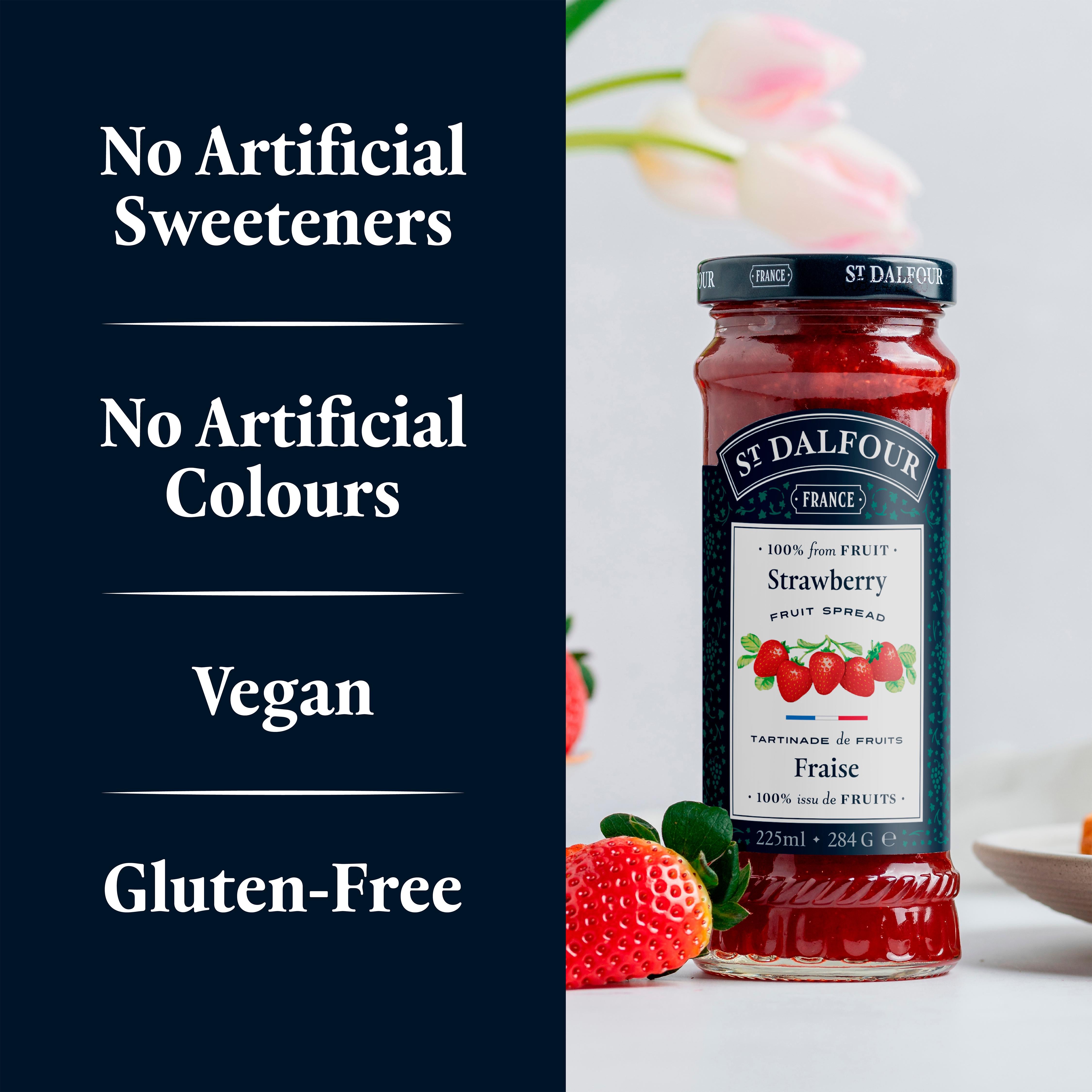 St Dalfour strawberry jam 284g (British brand)