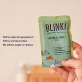 Blink! wet cat food chicken pouch selection 8x85g - British product