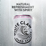 White Claw black cherry hard seltzer 330ml can (British brand)