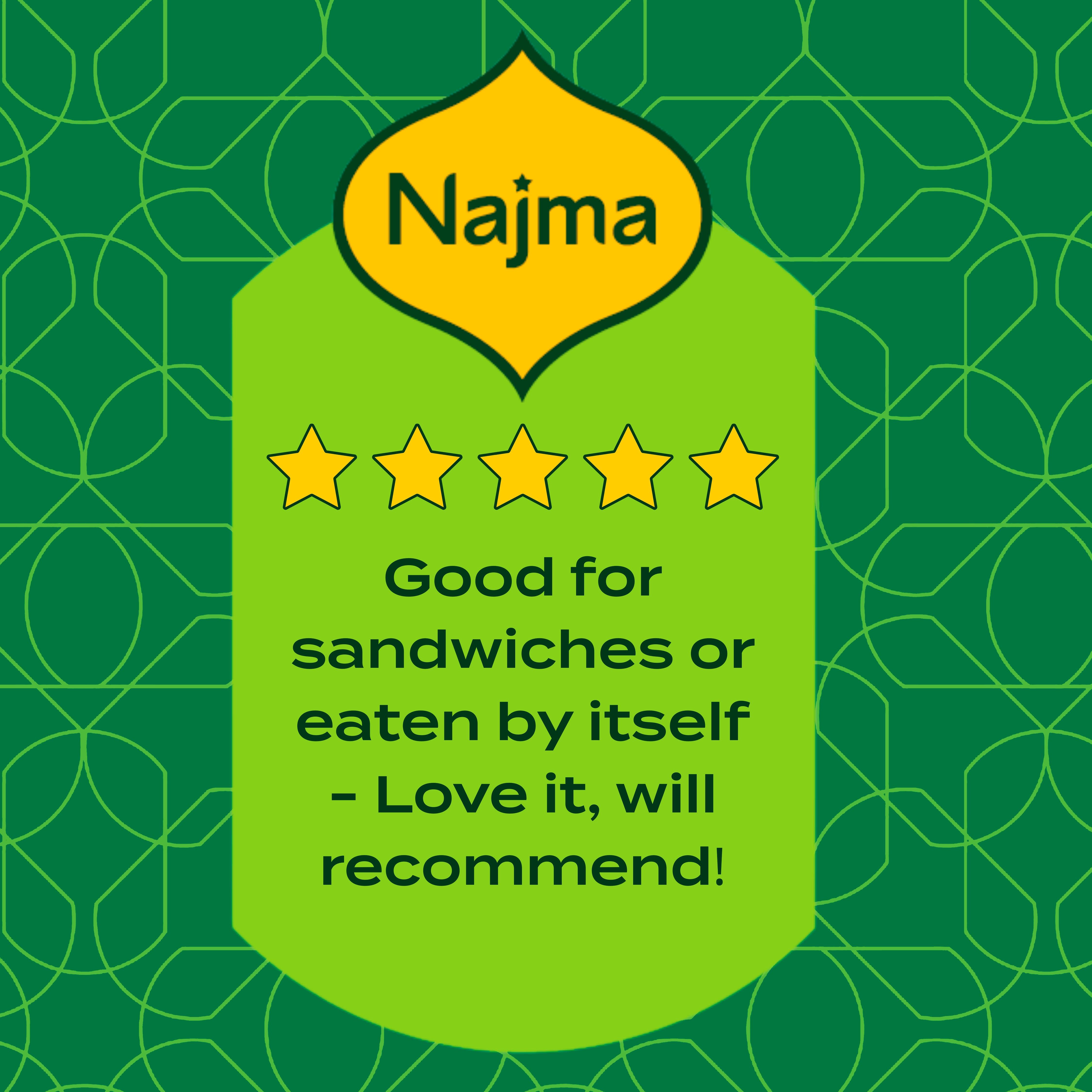 Najma wafer thin turkey slices 125g, imported from the UK