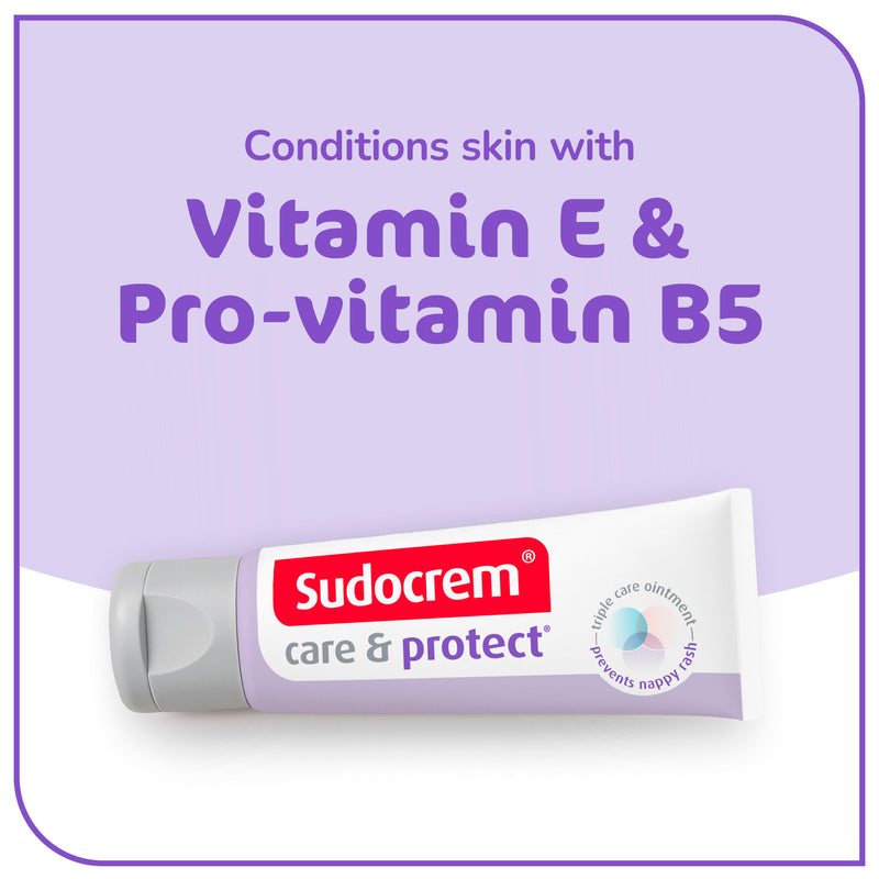 Sudocrem Care & Protect nappy cream 30g, imported from the UK