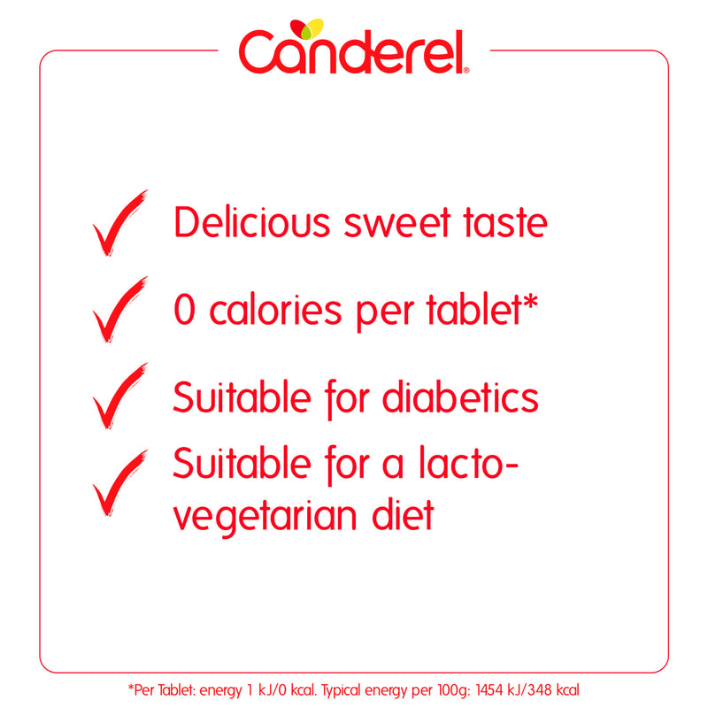 Canderel sweetener tablets 25.5g 300 tablets, imported from the UK