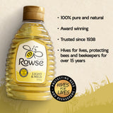 Rowse Mild Light Squeezy Honey 340g - British product