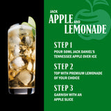 Jack Daniel's Tennessee Apple Liqueur 70cl bottle, UK version