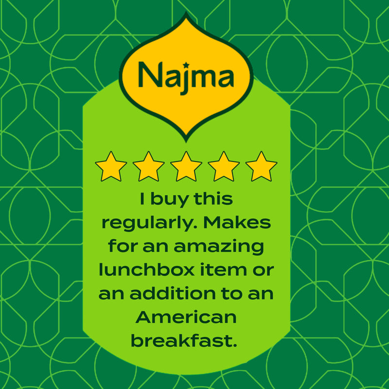 Najma Mini Chicken Sausages Smoked 400g, imported from the UK