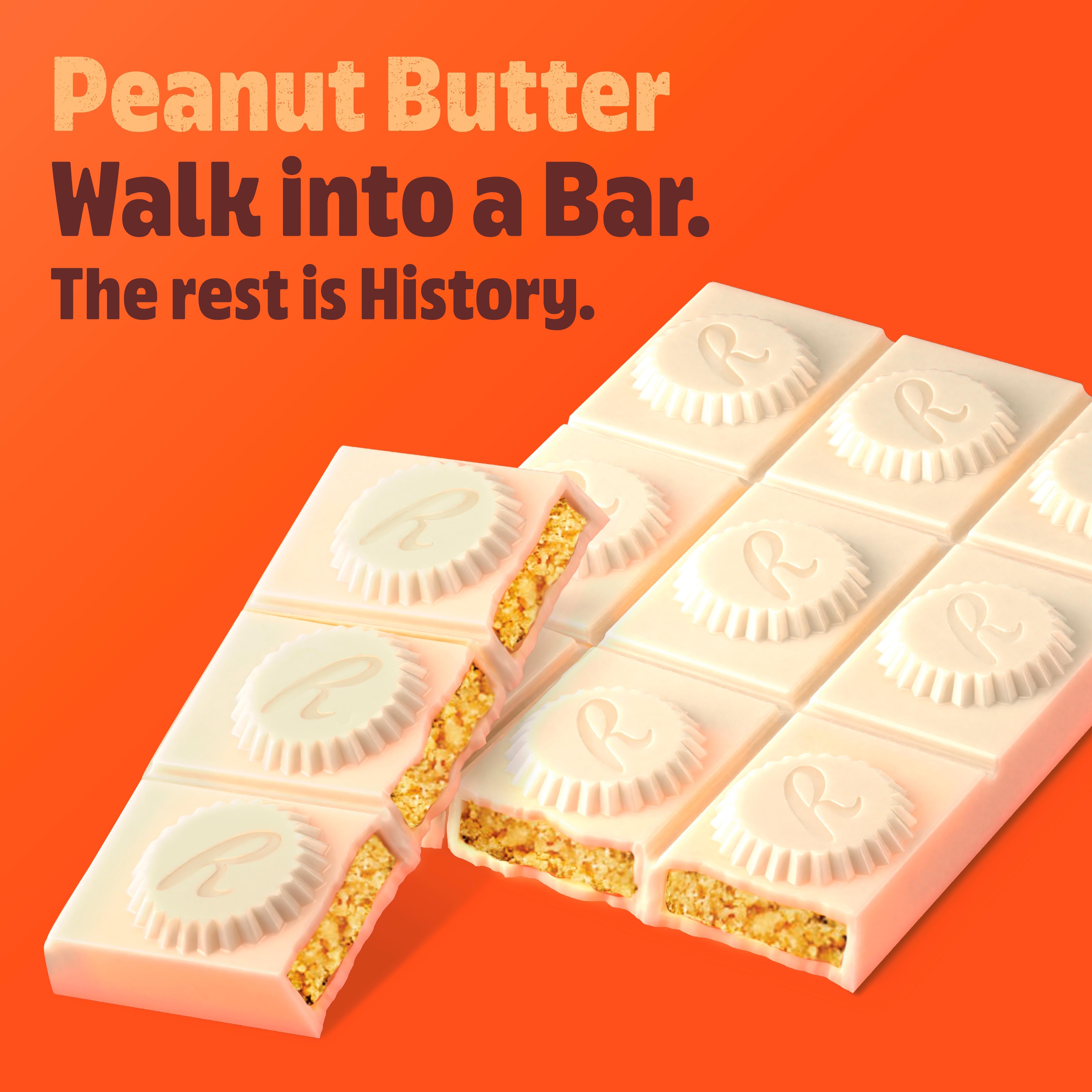 Reese's peanut butter white bar 90g, imported from the UK
