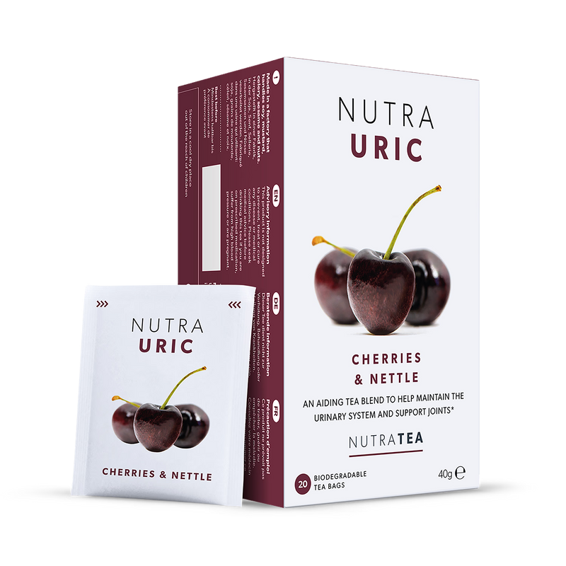 NutraUric herbal tea blend with turmeric and nettle 20 tea bags (British brand)