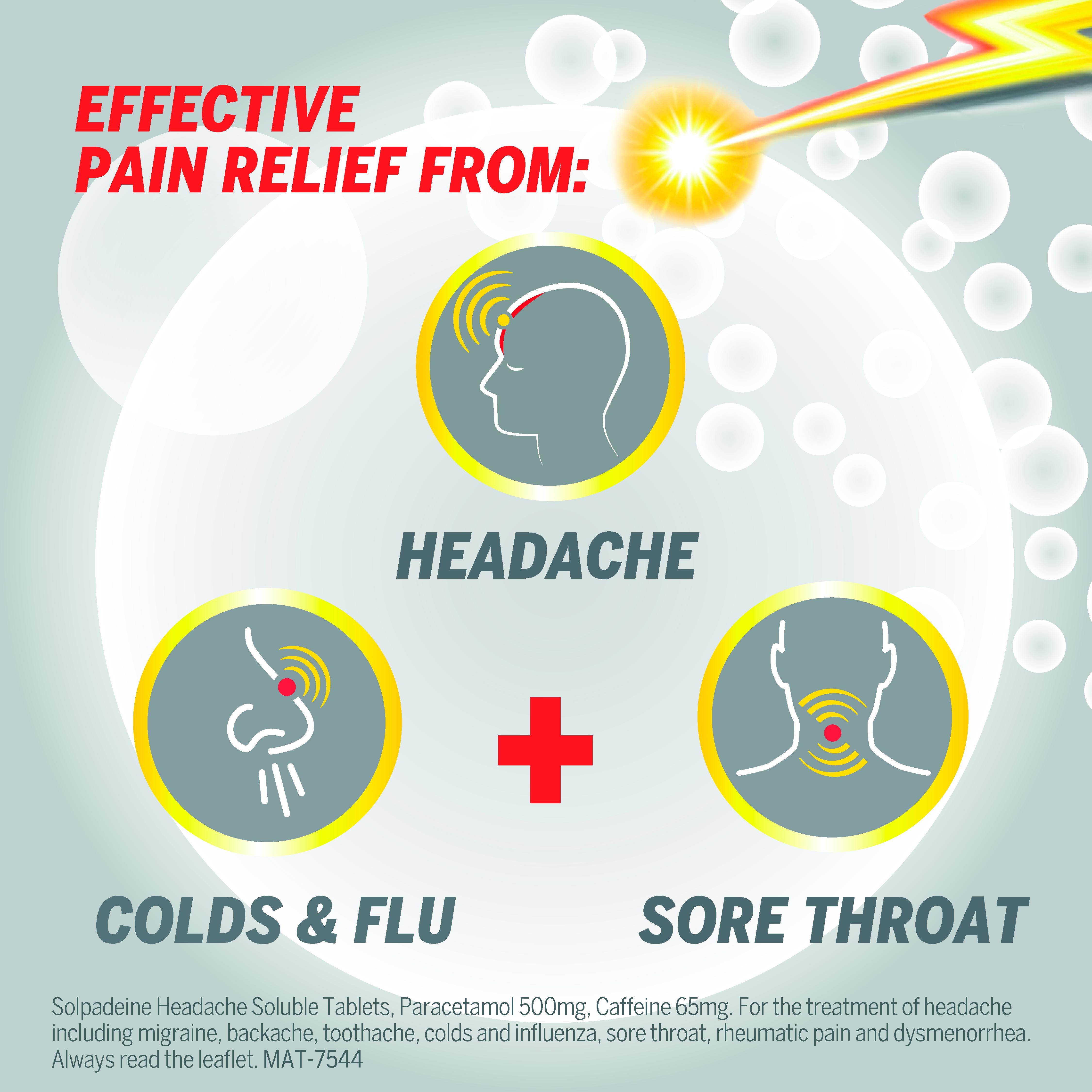 Solpadeine Headache Soluble tablets 500mg x16, UK version
