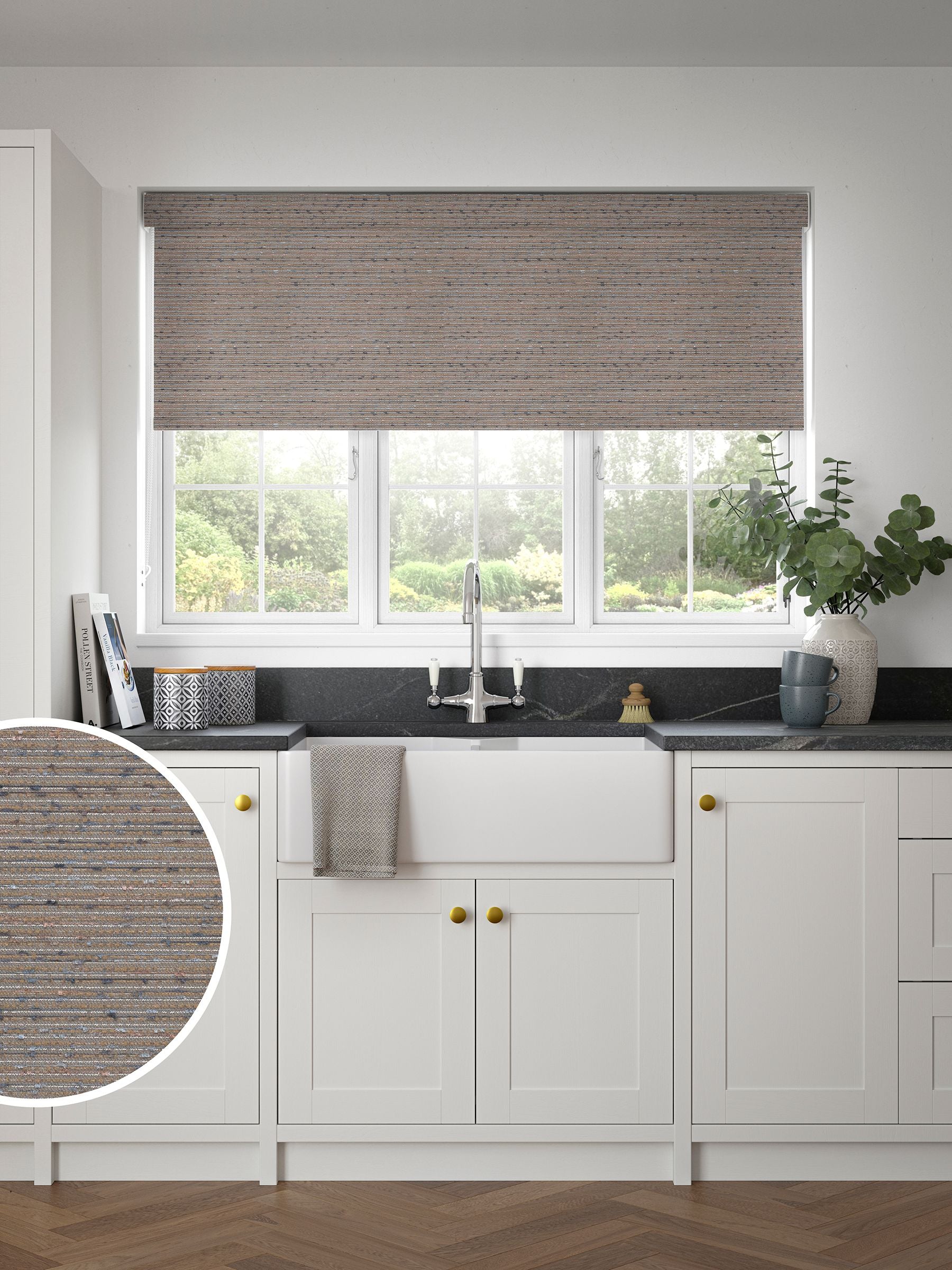 Next roller blind Natural Sand Raven made to measure - British product