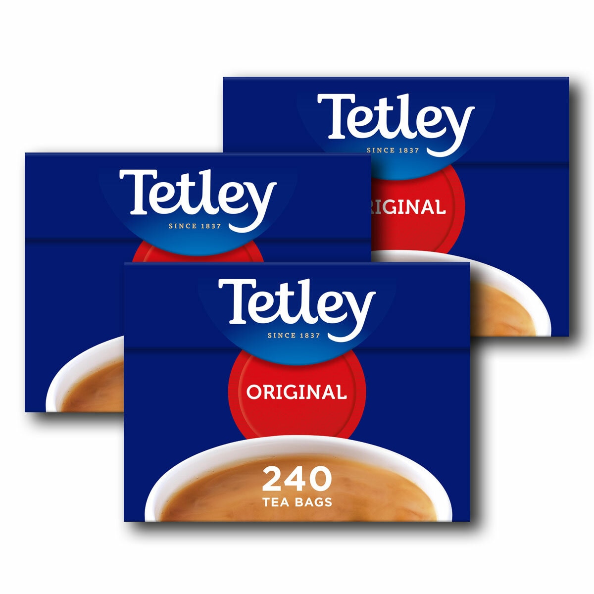 Tetley Original Tea Bags 3 x 240 Pack (British brand)