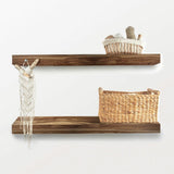 LGN Trend acacia floating shelf 2 pack - British product