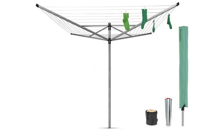 Brabantia 50m Lift-O-Matic Washing Line with Ground Spike