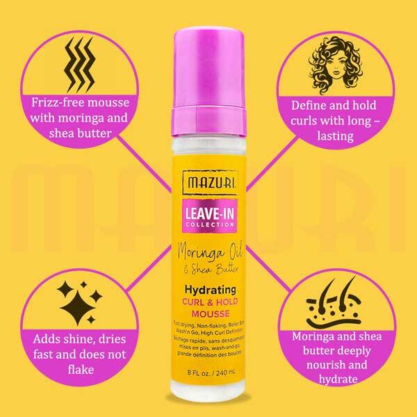 Mazuri Hydrating Curl Mousse, imported from the UK