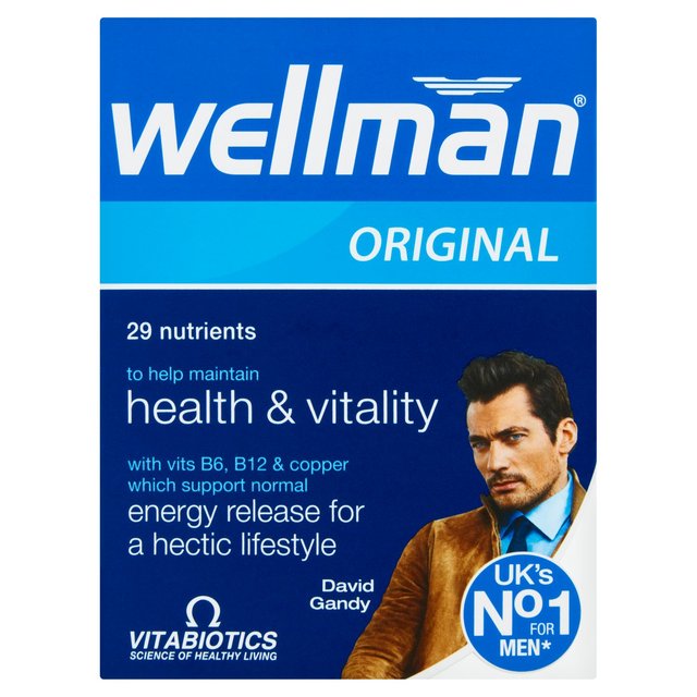 Vitabiotics Wellman Original Health & Vitality Tablets    30 per pack