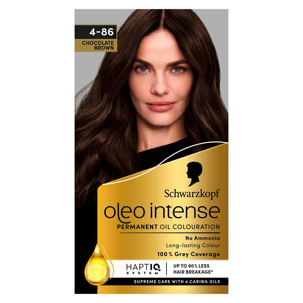 Schwarzkopf Oleo Intense Permanent Oil Colour 4-86 Chocolate Brown Hair Dye