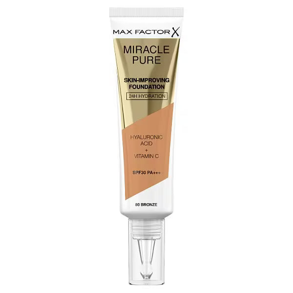 Max Factor Miracle Pure Foundation Bronze 80, imported from the UK