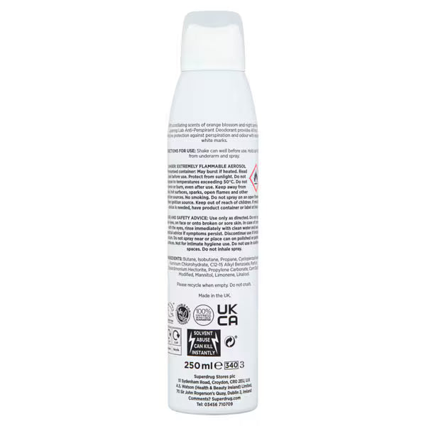 Superdrug Layering Lab Exotic Deodorant Spray 250ml (British brand)