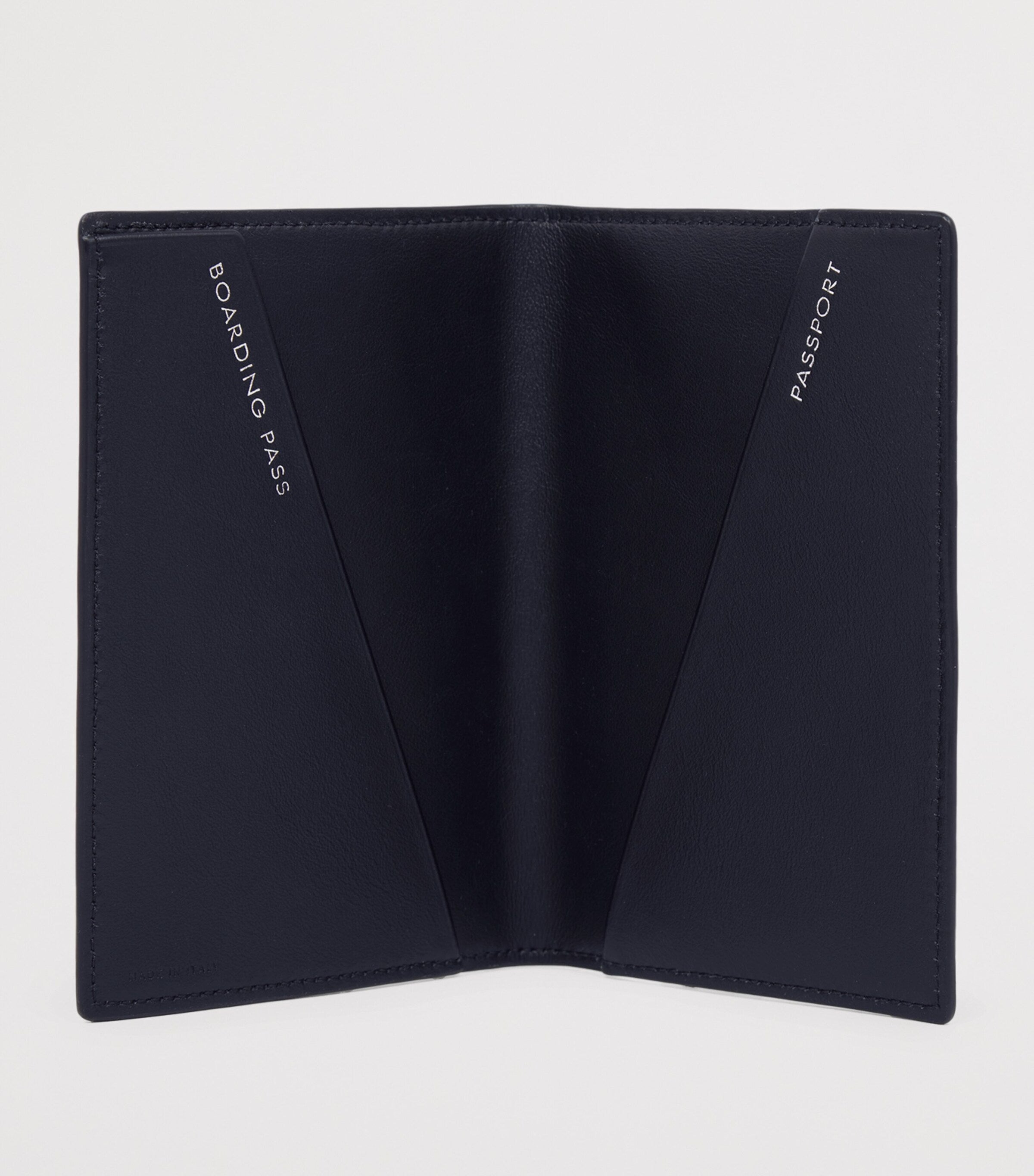 Smythson Panama Leather Stripe passport holder (British brand)